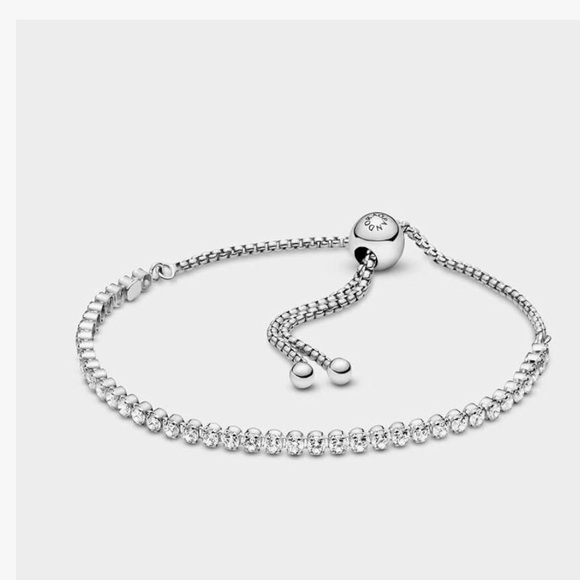 PANDORA Sparkling Slider Tennis Bracelet - Picture 2 of 12
